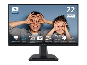 Monitor 22" MSI PRO MP225V VA, 100Hz, FHD, HDMI, VGA, Tilt, Frameless, VESA