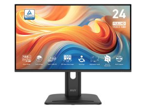 Monitor 24" MSI PRO MP245PHG E14 IPS,144Hz,1920x1080 PHD,HDMI,DP,Type-C (PD 65W),USB,HAS,Speakers