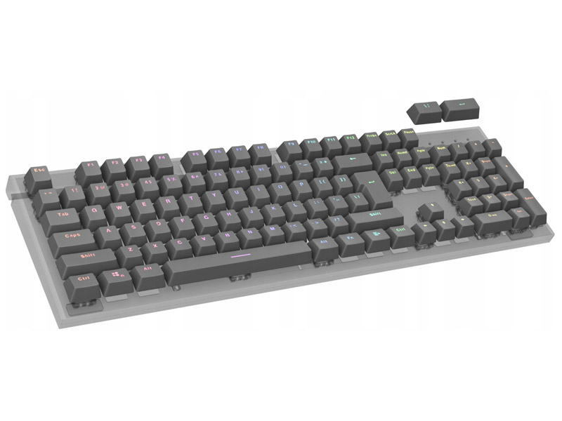 Keycaps Genesis Lead 300 Universal Grey Double Shot Gaming