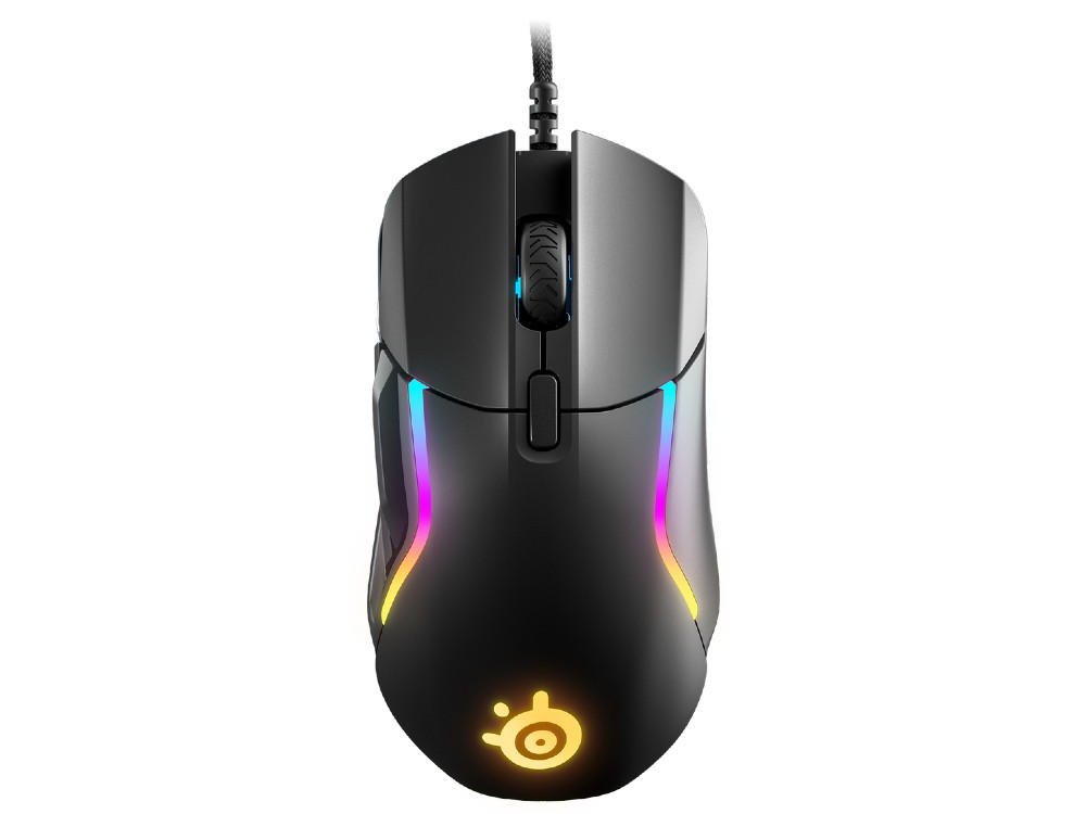 Mouse SteelSeries Rival 5 Gaming Optical Ergonomic 9-button IP54 Switches, RGB Black
