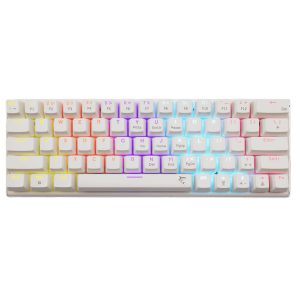 Keyboard White Shark Gaming Wakizashi 2 60% Mechanical RGB White Blue Switch